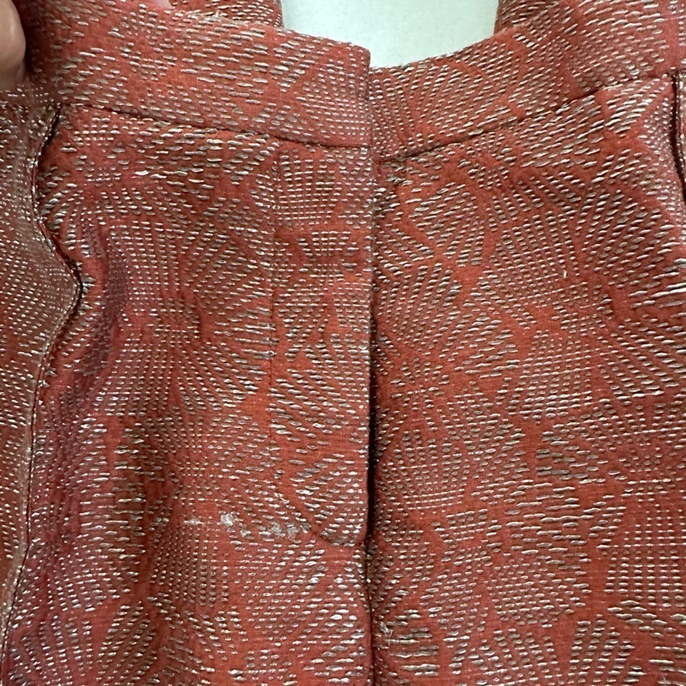 Worth New York Rust Tapestry Print Pants, zippered pockets, Fully Lined, Size 6 - Picture 3 of 14